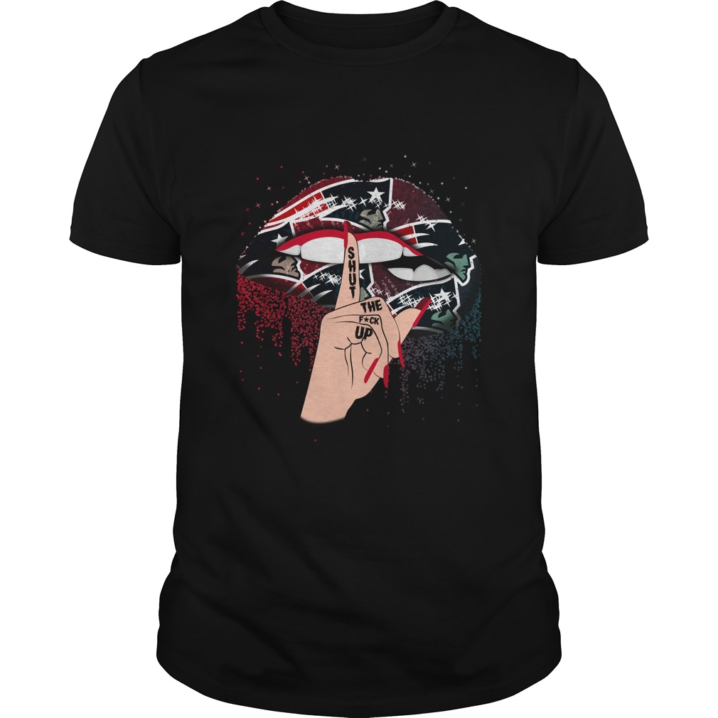 New England Patriots "shut Up" Lips T-Shirt